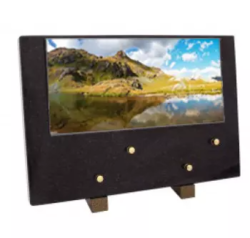 Plaque grand modele lac montagne