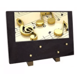 Plaque grand modele notes musique