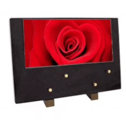 Plaque grand modele rose coeur