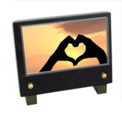 Plaque petit modele mains coeur