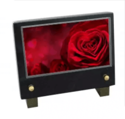 Plaque petit modele rose en coeur
