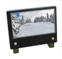 Plaque petit modele sapins neige
